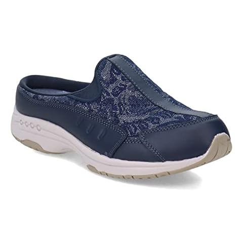 Easy Spirit Women's Travel Time Clog, Blue Cover