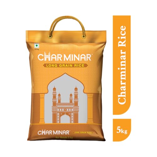 Image of Charminar Long Grain Rice, 5 kg | Ideal for Daily Cooking (Pack of 3)