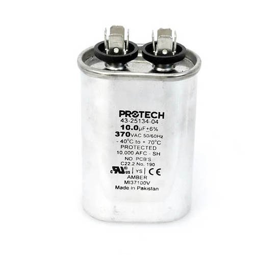 43-20847-12 -Rheem OEM Oval Replacement Run Capacitor 10 UF/MFD 370 Volt