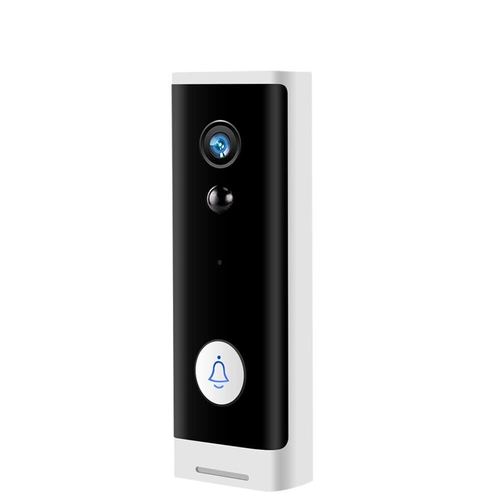 Videoportero con cámara de alta definición, Tuya WIFI Timbre 1080P Cámara de seguridad inalámbrica Monitor de hogar inteligente alimentado por batería con cámara de timbre de puerta Audio claro, Fácil