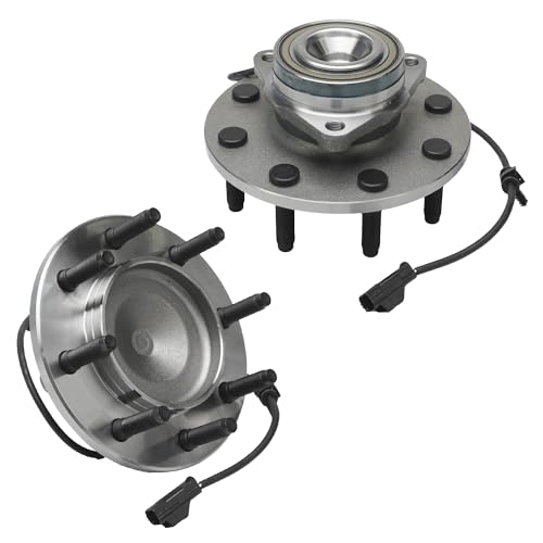 Image of Detroit Axle - 2WD Front Wheel Bearing Hubs for 2003 2004 2005 Dodge Ram 2500 3500, 2 Wheel Bearing Hub Assembly Replacement Pair Hubs 515089