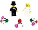 Produktbild Lego Braut mit blondem Haar und Bräutigam mit Blumen