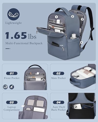 Image of Coolife Luggage Suitcase Luggage set PC ABS TSA Lock Spinner Carry on 3 Piece Sets, blue, 3 piece set (Backpack /TB /20), Hardside Luggage