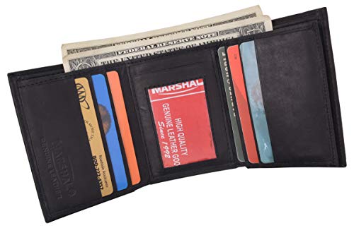 Capricorn Zodiac Sign Bifold Trifold Genuine Leather Men's Wallets4