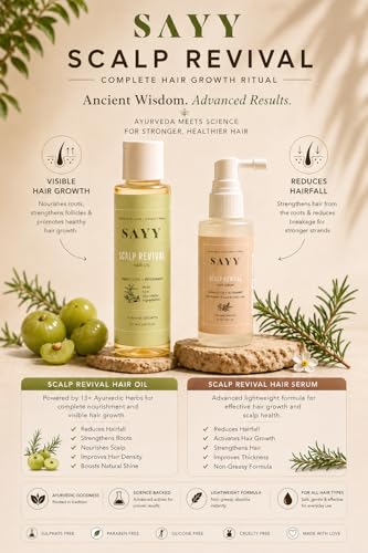 Image of SAYY Scalp Revival Hair Serum 50 ML and Rosemary Oil 100 ML Combo