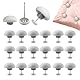 Tikplus 20 Stück Bettdeckenhalter, 3x2.3cm Bettdecken Clips, rutschfeste Bettdecke Klammer, Bettdeckenbezug Pins mit Knopf, Runden Bettdeckenbezug Klammer, für Decke, Steppbett usw. (Grau)