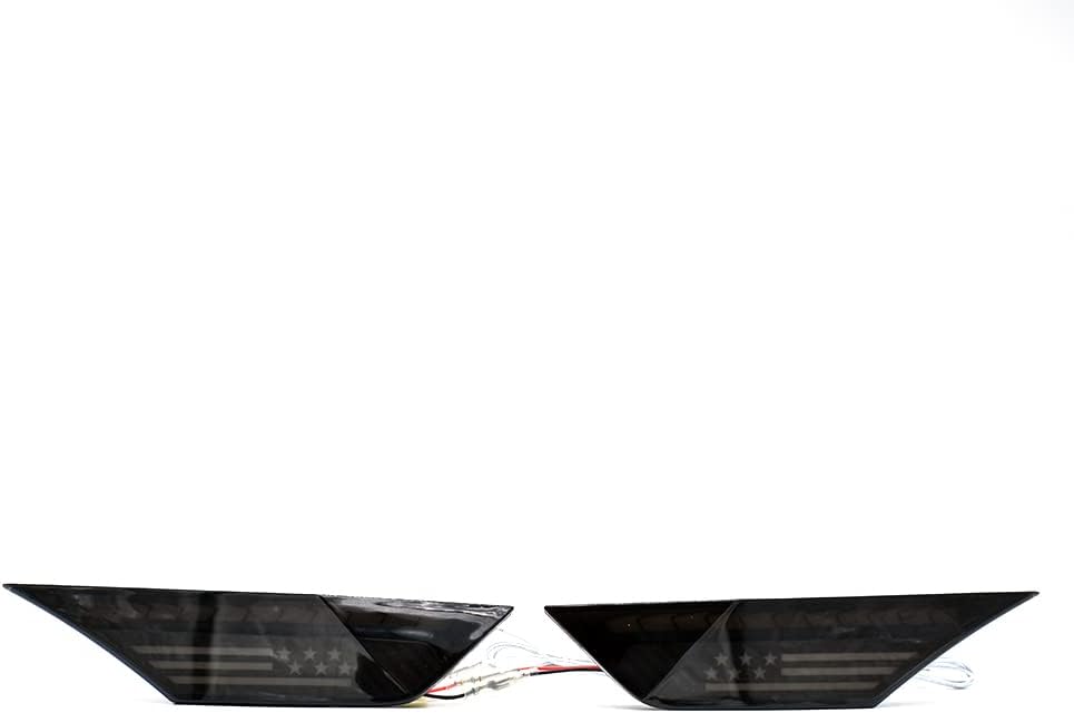 Front Led Fender Side Marker Light Switchback White/Amber Turn Signal Lamp Assembly Compatible with Honda Civic 10th Gen 2016-2021 Sedan Coupe Hatchback