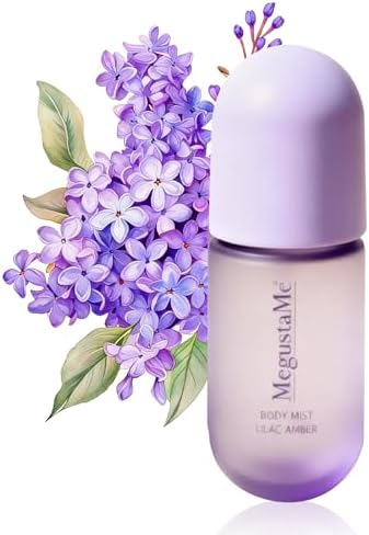 Lilac Amber Body Spray for Women, Long Lasting Floral Woody Fragrance Mist, Paraben & Phthalate Free, Gentle Elegant Daily Perfume, Skin Safe Feminine Body Scent, Travel Size 3.38 fl oz (100ml)