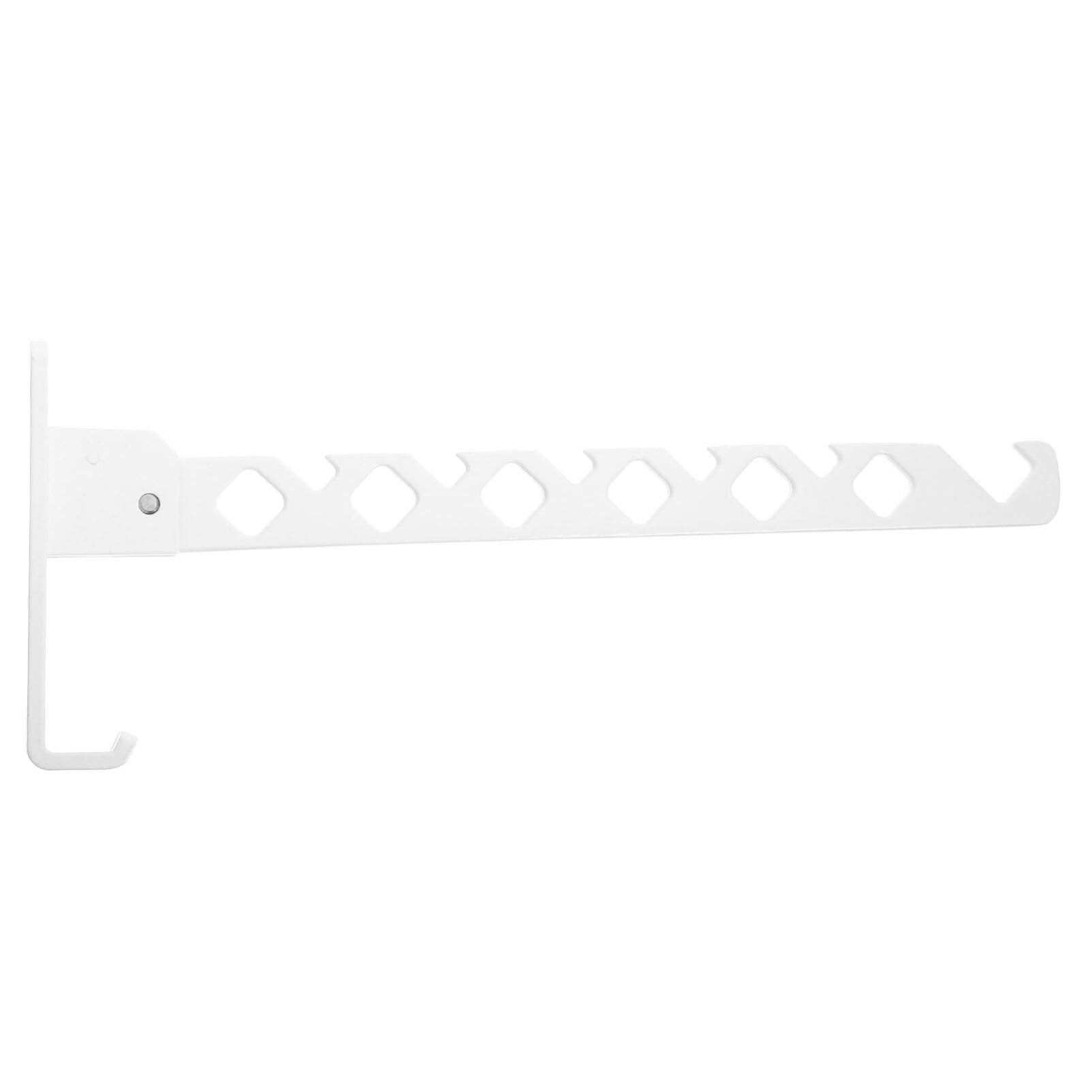 iplusmile Foldable Wall-mounted Clothes Drying Rack Space-saving Metal Garment Holder for Laundry Room Bedroom Retractable and Easy to