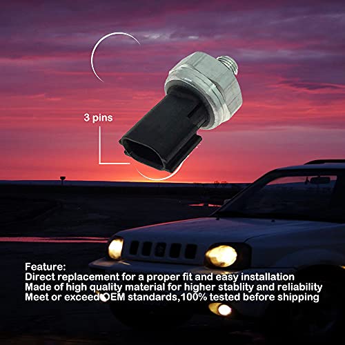 Ac Pressure Sensor Switch For 350Z 370Z Altima Maxima Murano Pathfinder Quest Rogue Sentra Versa Xterra Infiniti G35 G37 M35 M37 M45 Q45 Qx4 M56 Replace 92136-1Fa0A 92136-3Z600 92136-6J000 #TOP2