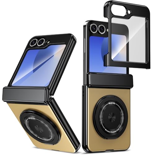 Coque Samsung Galaxy Z Flip 6 antichoc dorée pour sécuriser votre écran en déplacement