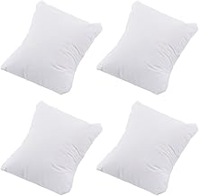Beebeecraft 4 Pieces of White Watch Pillows 3.15 x 3 Inches Small Cotton Pillows for Watch Jewellery Displays Cushions for Bracelets for Gift Box