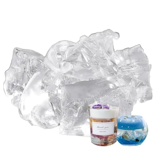 CoolCrafts Cera de Gel Transparente para Hacer Velas, Manualidades y Proyectos de Bricolaje - 400g