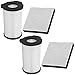 Price comparison product image SPARES2GO Washable HEPA Media Filters Set for Vax Astrata Centrix Power Midi Vacuum Cleaner (2 of Each)