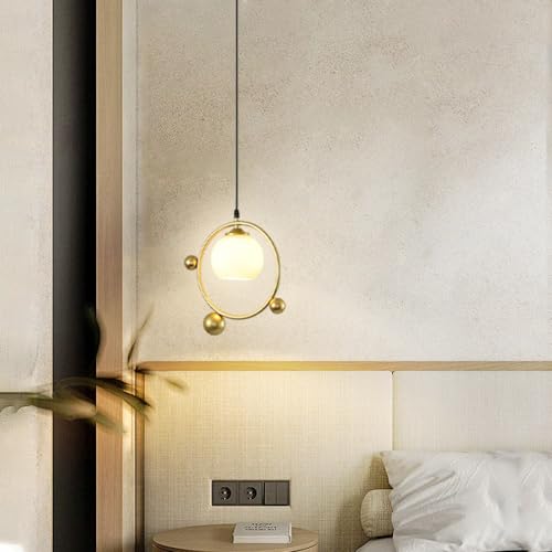 Lampe à suspension géométrique E27 luminaire suspendu chambre - 4
