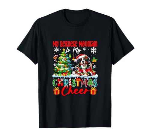 My Bernese Mountain is My Xmas Cheer Funny Santa Dog Owner T-Shirt