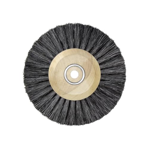 Image of Wheel Circle Hard Brush Bristle with Wooden core, 3 Rows, 70 mm