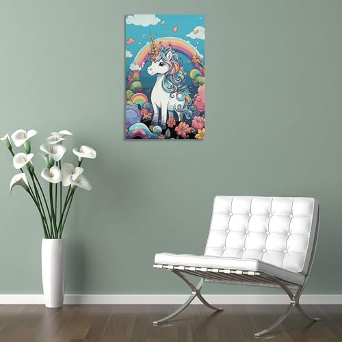 Toile murale de cheval 50x75cm grand format pour décoration murale de chambre - 5