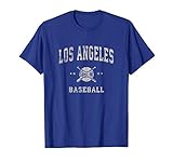 Los Angeles LA Vintage Baseball Throwback Retro Design T-Shirt