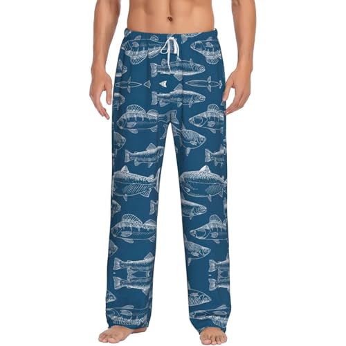 Pantalon de pyjama chaud en flanelle légère à poches pour homme et femme