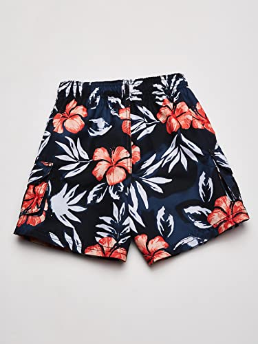 Image of Kanu Surf Boys' Dominica Floral Quick Dry Beach Board Shorts Swim Trunk