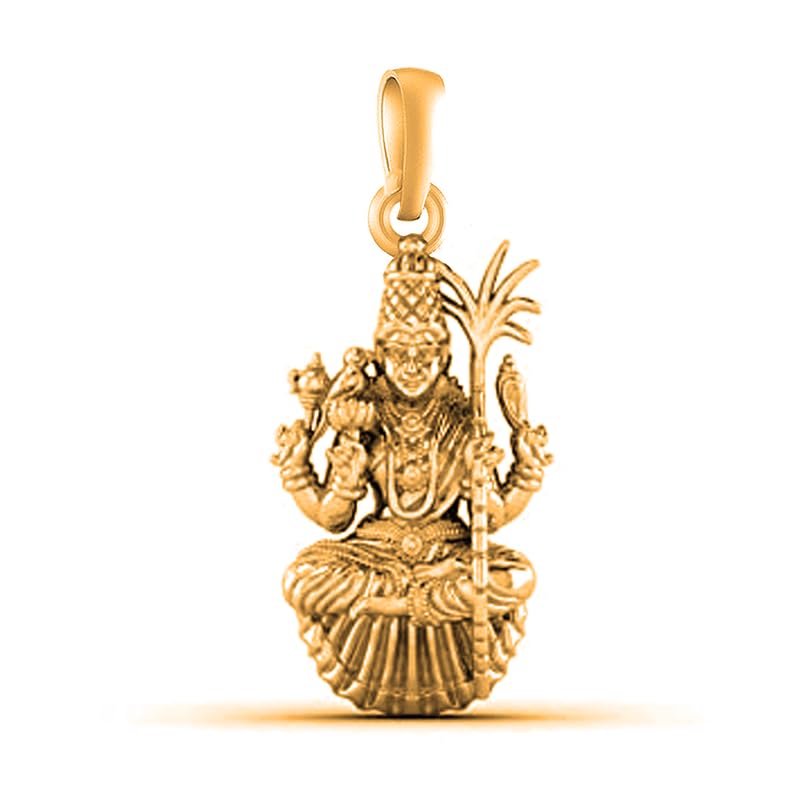 Pendentif déesse Lalitha Devi argent plaqué or petit modèle AMZ 463