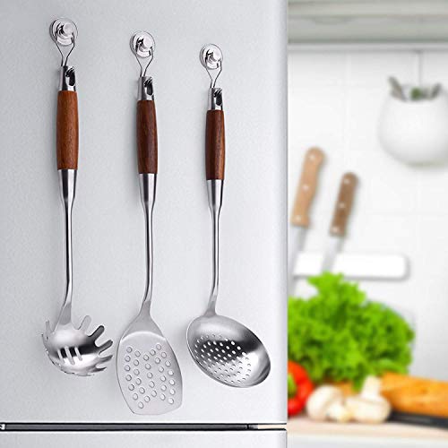 Magnetic Hooks Heavy Duty, Wukong 75LBS Rotating Swivel Swing Strong Neodymium Magnet Hooks - Great for Your Refrigerator and Other Magnetic Surfaces, 6 Pack (SNG32-6)