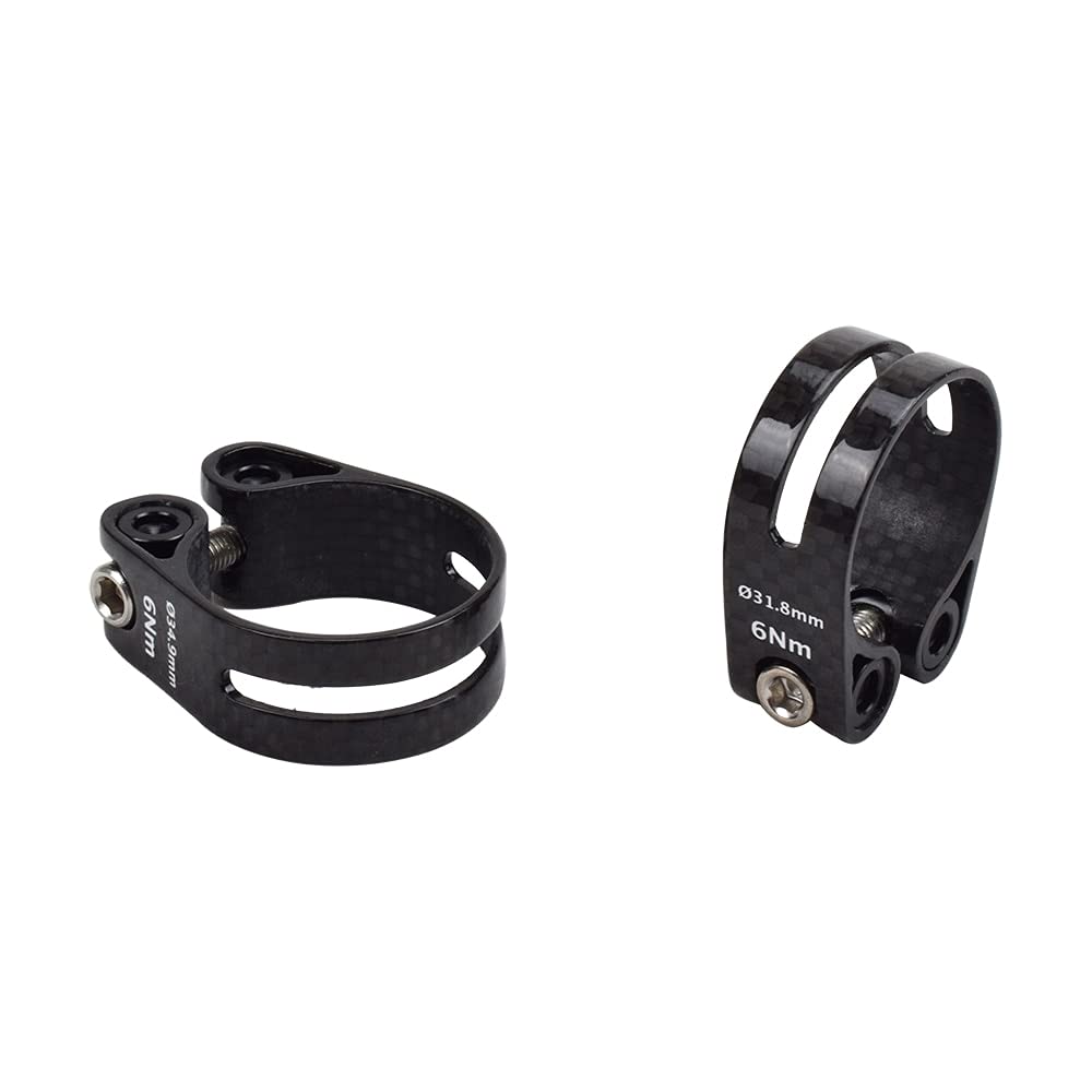 Morsetto reggisella bici Morsetto reggisella bici, 14g Morsetti reggisella bici in carbonio Morsetti reggisella bici in fibra di carbonio impermeabili 31,8 mm 34,9 mm Super leggero(3k Matte 31.8mm)
