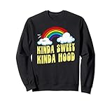 Photo Gallery kinda sweet kinda hood funny rainbow attitude eighties retro felpa Photo Gallery kinda sweet kinda hood funny rainbow attitude eighties retro felpa
