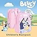 Bluey Backpack for Girls - Kids School Bag Travel Backpack Pink Childrens & Toddler Rucksack Ideal for Nursery and Daily Use