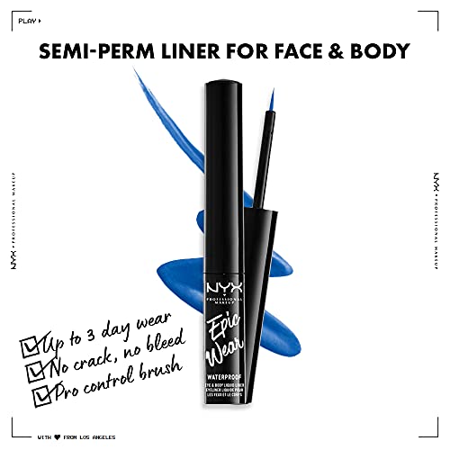 Nyx Professional Makeup Epic Wear Liquid Liner, Long-Lasting Waterproof Eyeliner - Sapphire #TOP2