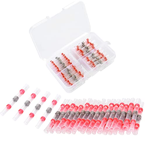 150 Lötdichtung Draht Anschlüsse Wärmeschrumpf Stoßverbinder Wasserdichter Isolierter Elektrischer Stoßspleißdraht Anschluss Automotive Marine Quetschverbinder Terminal Cover