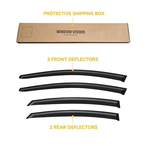 Image of Rain Guards Window Visor for Hyundai Elantra Sedan 2011-2016 (Excludes GT)