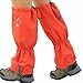Hiking Gaiters,Adult Leg Warmers, Universal Leg Warmer For Outdoor Hiking, Walking, Mountaineering, Hunting and Snow(Orange)