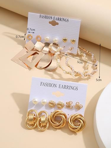 Image of Shining Diva Fashion Stylish Hoop Stud Earrings for Women and Girls
