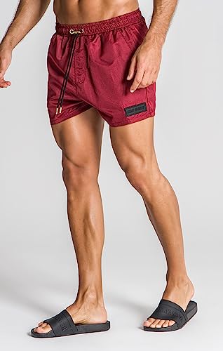 Swimshorts Gianni Kavanagh bordeaux séchage rapide, short de bain homme
