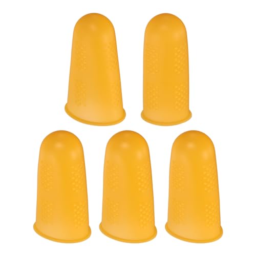 uxcell 10Pcs Rubber Fingers Tips Finger Protectors Silicone Finge...