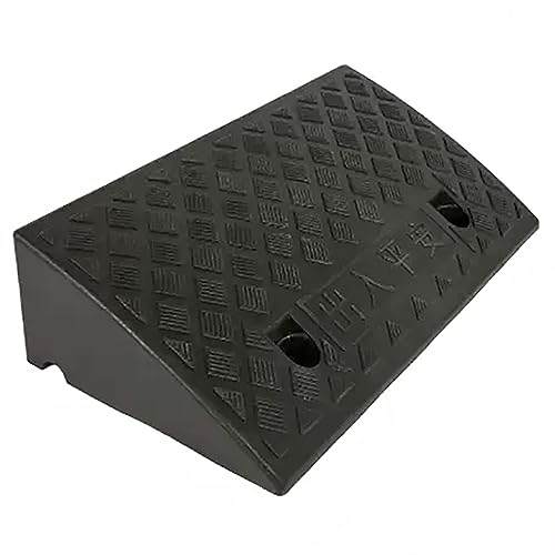 Rampa para silla de ruedas, rampa portátil ligera de plástico para bordillos - para aceras, scooter, bicicleta, motocicleta, rampa para mascotas (Tamaño: 19.7x8.7x2in) miniatura 1
