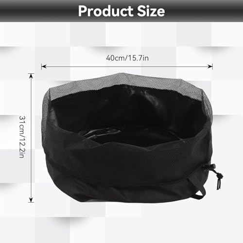 Image of Cyrank Rv Hose Storage Bag, Garden Hose Holder Storage Bag Rv Cable Storage Carry Organizer Water Hose Bag Nylon Electrical Cords Cable Storage Carry Bag （15.7 * 12.2in