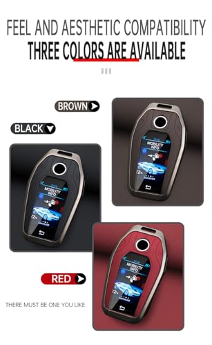Accessoire clé BMW G30 G11 G01 étui cuir télécommande LCD