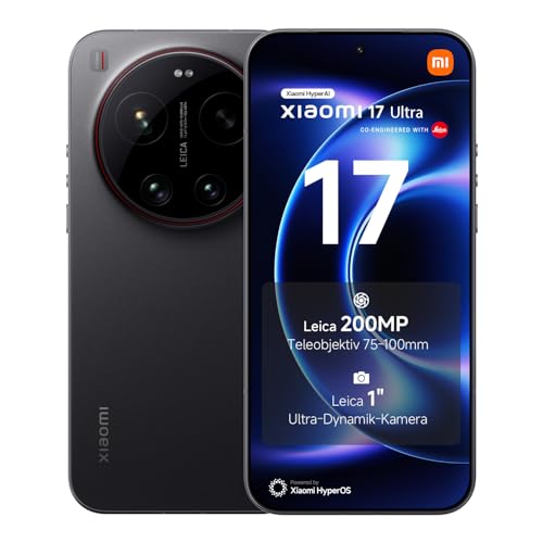 XIAOMI 17 Ultra Smartphone 16+512 GB, Leica 200 MP Teleobjektiv (75–100 mm...