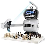 Sense Robot AI Chess Robot with Robotic Arm – 25 AI Levels, 1200+ Exercises, Endgame Trainer, Classic Game Replay, Voice Coaching, Lichess Integration, App Sync, For All Skill Levels