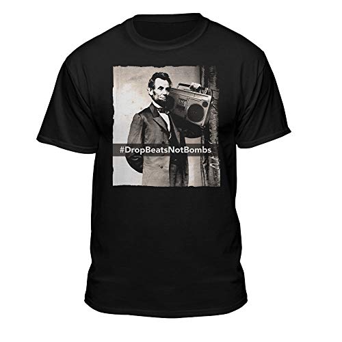 Abe Lincoln Drop Beats Not Bombs Boom Box DJ Hip Hop Freestyle T-Shirt