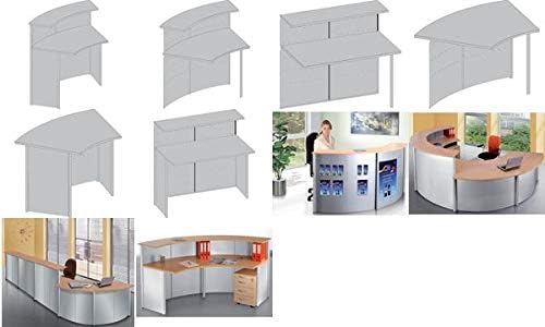 kerkmann caisson mobile Genua, 3 tiroirs, imitation hˆtre compatible avec le comptoir compact Genua, avec but'e d'arrˆt, dimensions: (L)420 x (P)600 x (H)580 mm, verrouillable, 3 tiroirs + tirette-plumier, avec 4 poign'es argent'es (3047)