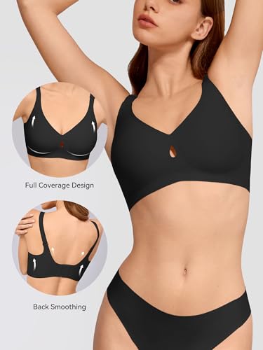 LUCKMEEY Bras for Women No Underwire Push Up Wireless Bra Seamless Bras Full Coverage Supportive Everyday Bra with Lift - Image 3