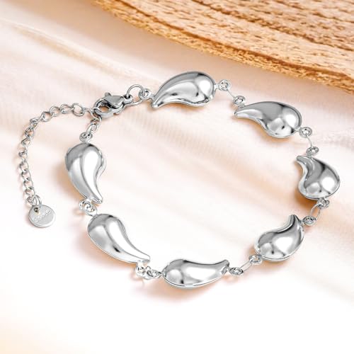Image of Rubans Stainless Steel Bracelet Stylish Trendy Jewellery Gift for Women & Girls
