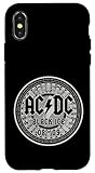 Installation facile Officiel AC/DC Back Ice Off White ACDC Rock Coque pour iPhone X/XS