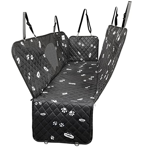Avont Funda Coche Perros Asiento Trasero, Cubierta y Protector de Asiento para Perros Impermeables Universal con Rejilla -Garras Cover