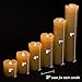 WYZworks LED Flickering Flameless Melting Ivory Timer Candles, Set of 6 Faux Dripping Wax, Battery Operated for Christmas Valentine Halloween Holiday Viking Gothic Decor 2
