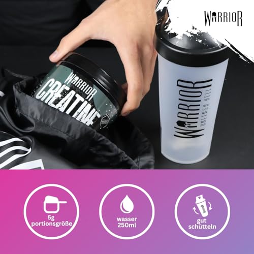 Warrior Creatin Monohydrat Pulver 500 g, Kreatin Vegan – Blazin Berry 3 g pro Portion, 150 Portionen, mikronisiert, angenehmer Geschmack… – Ansicht 5
